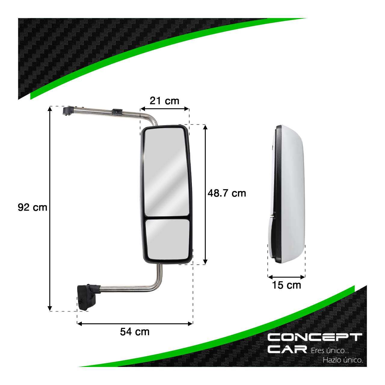Par Espejo Lateral Direccional Led International Prostar Cromo