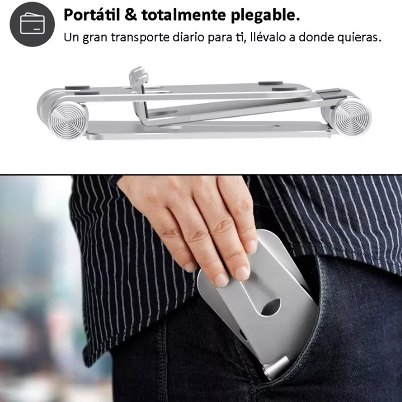 Aluminio Soporte Base Para Tableta Y Celulares De Escritorio