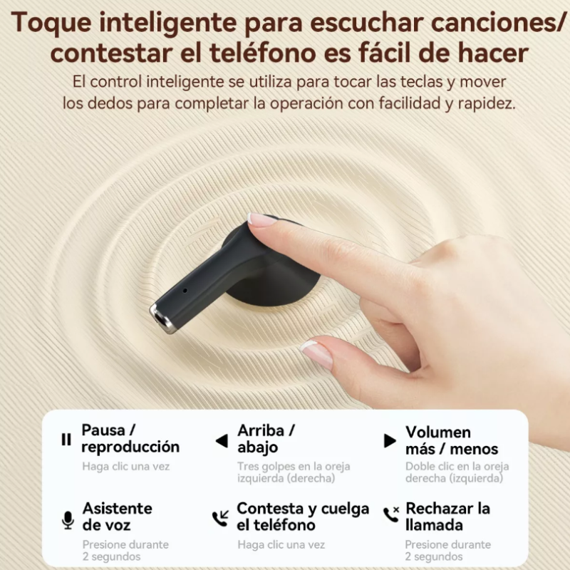 Audífonos in-ear gamer inalámbricos Lenovo ThinkPlus.