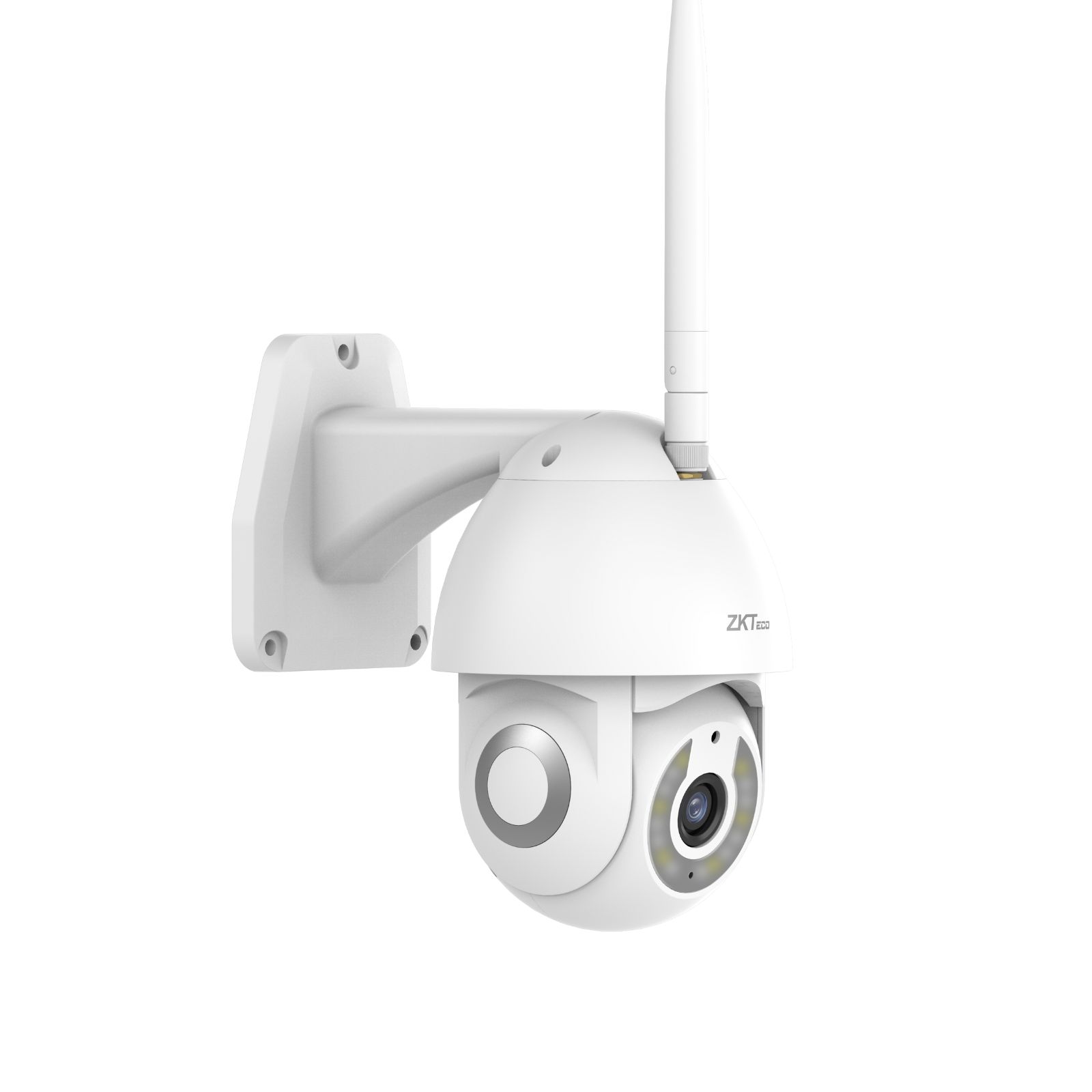 Cámara de seguridad inteligente para exteriores, visión nocturna, detección de movimiento y bocinas Zkteco