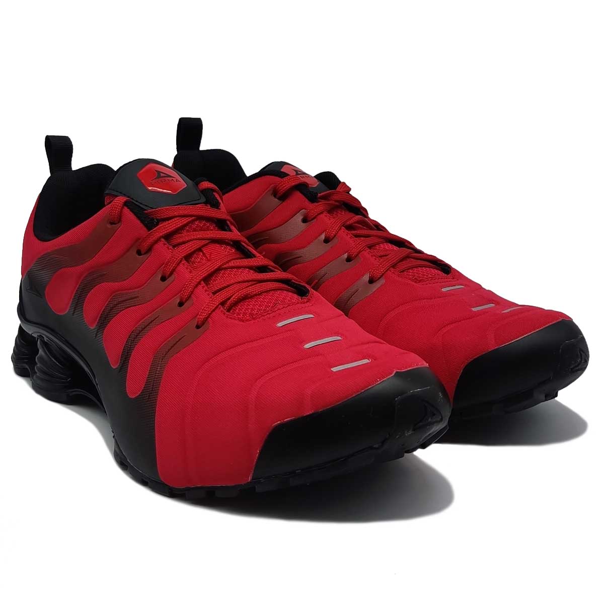 Tenis Pirma 4028 Rojo Negro Hombre Deportivos Ejercicio 