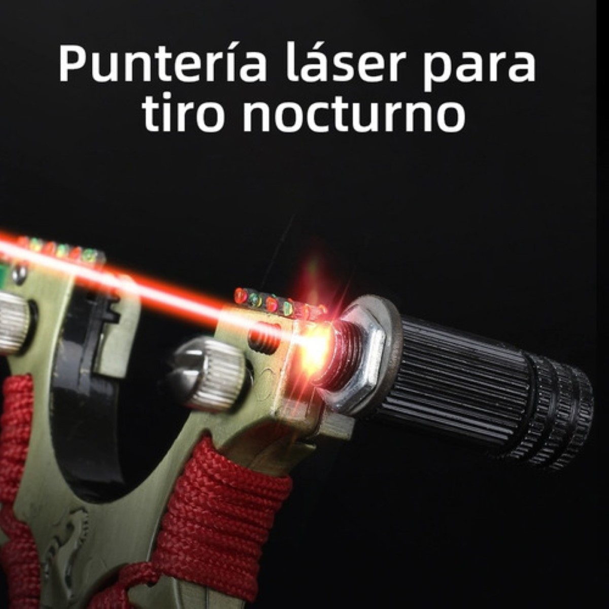 Tirachinas Láser Infrarrojo Profesional Totalmente Metálico amarillo