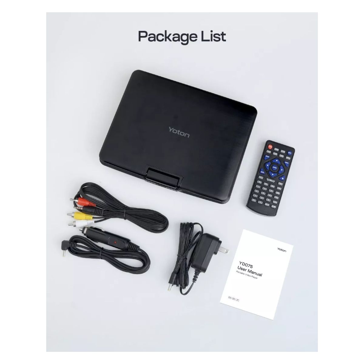 Reproductor Dvd Para Niños Yoton Portátil 7.5 Pulgadab negro