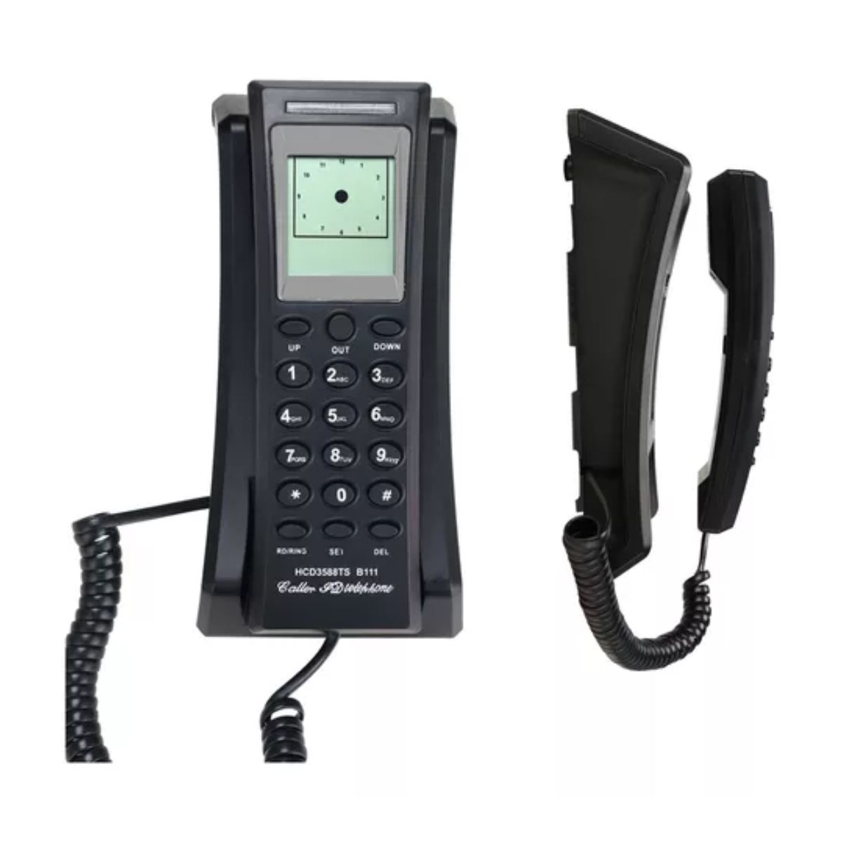 Teléfono Fijo Alambrico Colgar Pared NEGRO