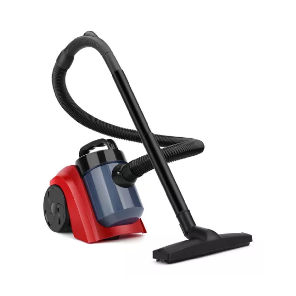 Aspiradora Potente Canister De Cilindro Para Casa, 17kpa NEGRO/ROJO