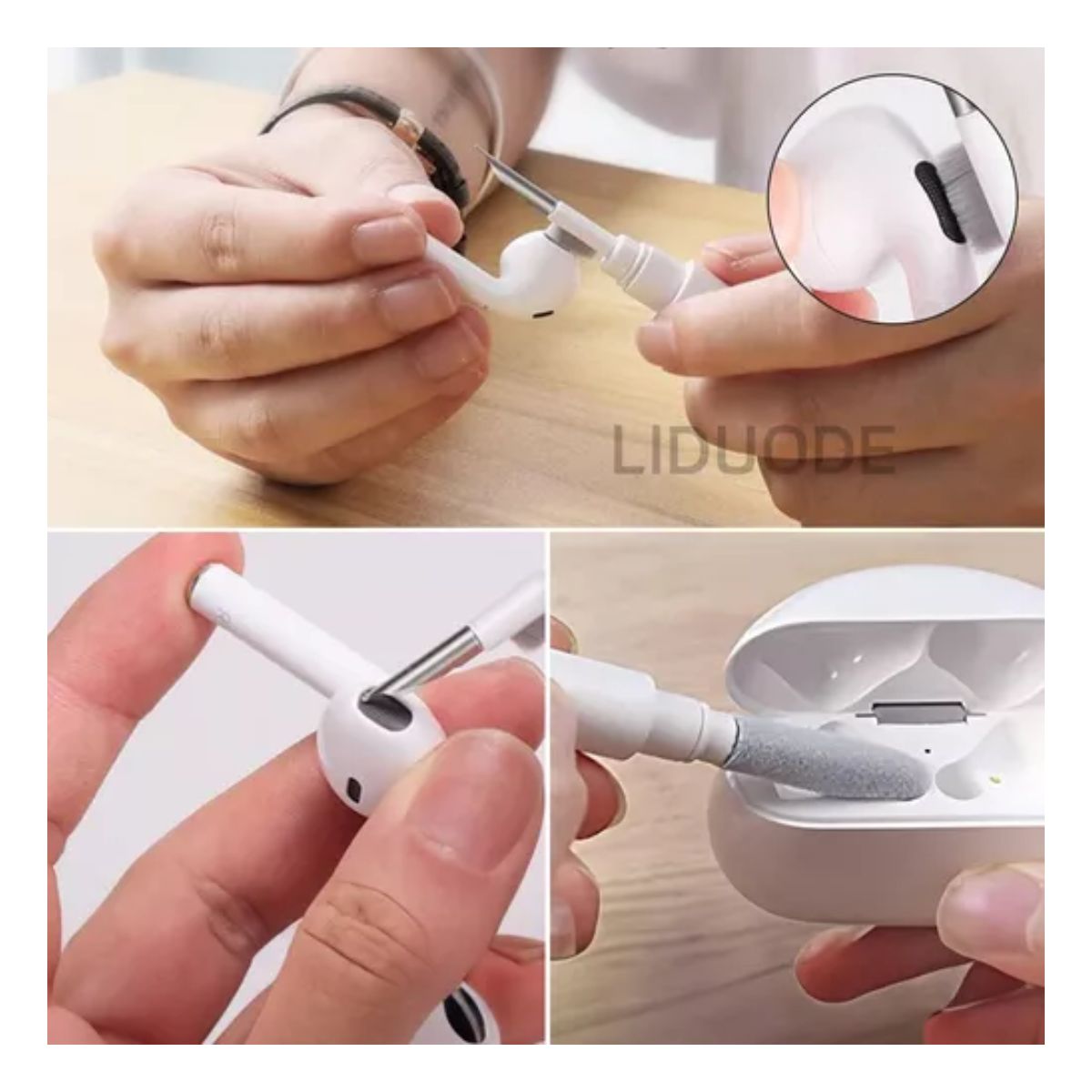 Fundas Para Airpod Para AirPods 1 2 3/por 2 Case + Limpiador GRIS Para AirPods Pro 2