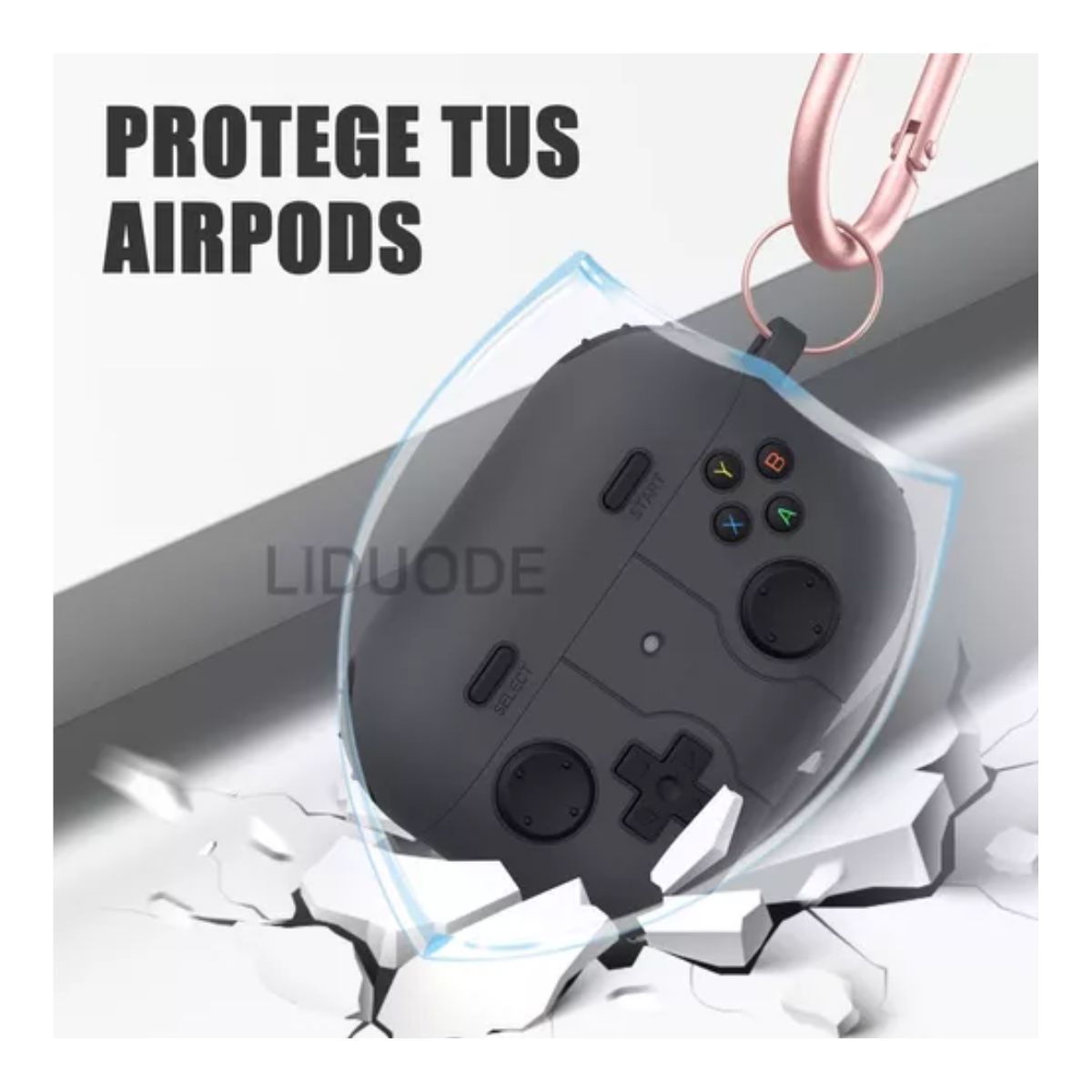 Fundas Para Airpod Para AirPods 1 2 3por 2 Case Limpiador Para airpods  Gris