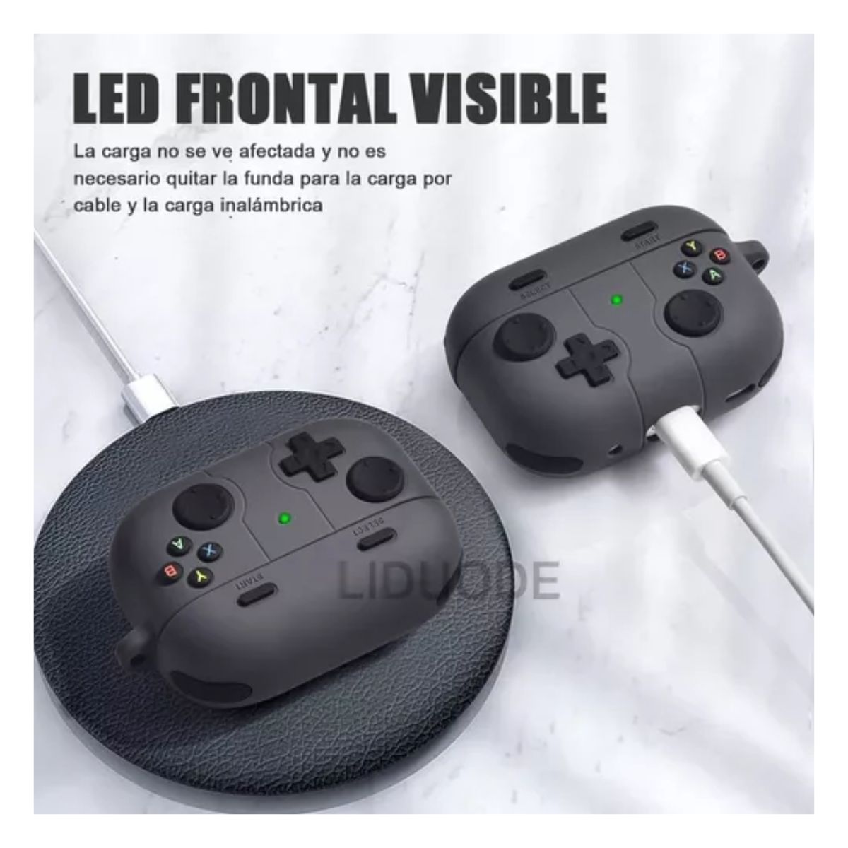 Fundas Para Airpod Para AirPods 1 2 3por 2 Case Limpiador Para airpods  Gris