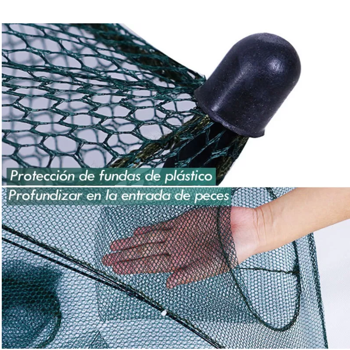 Par Trampa 24 Agujeros Plegable Red Pesca Cangrejos Peces Jaibas