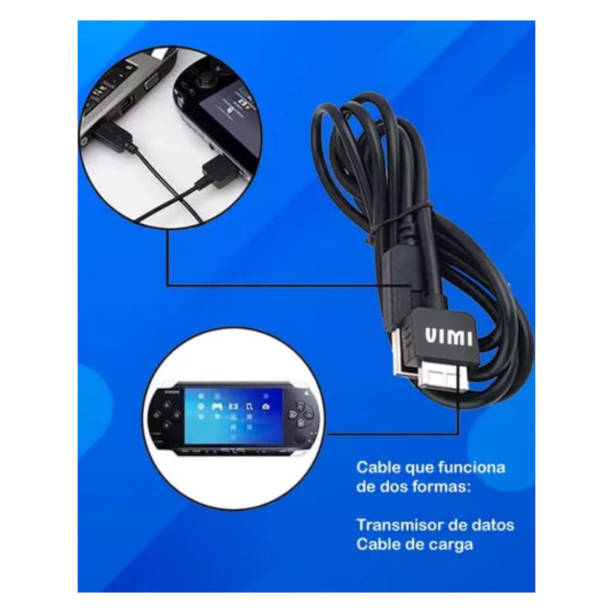 Cargador Para Psp Vita NEGRO 