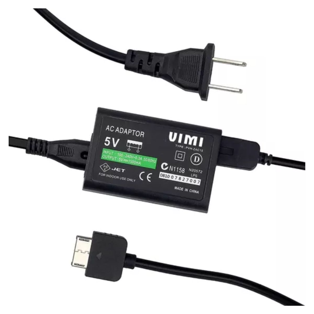 Cargador Para Psp Vita NEGRO 