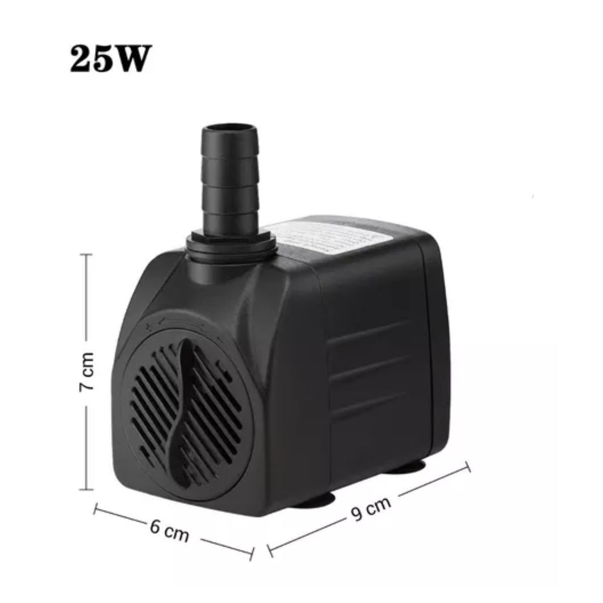 Bomba De Agua Mini Sumergible Acuario Fuente 2m  NEGRO