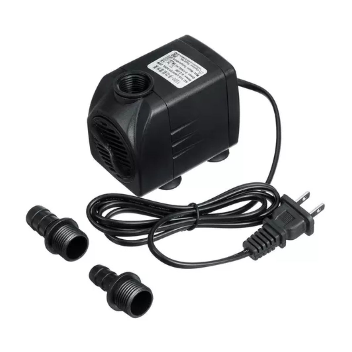 Bomba De Agua Mini Sumergible Acuario Fuente 2m  NEGRO