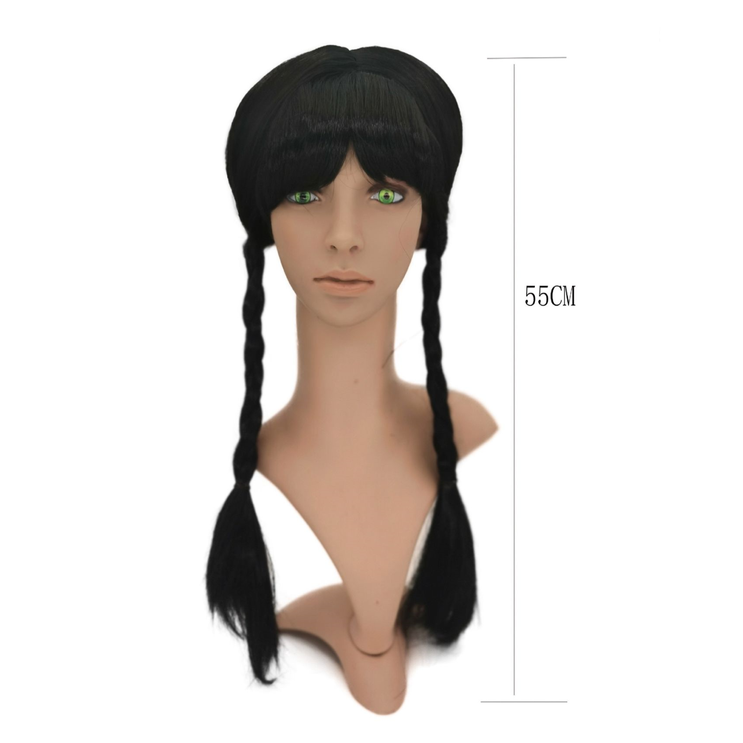 Disfraz De Merlina Peluca Y Vestido Con Estampado Wednesday