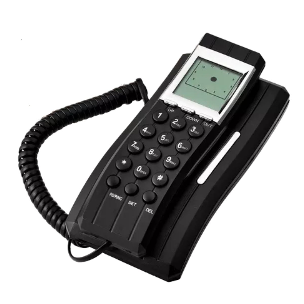 Teléfonos Fijo Alambrico De Casa Colgar Pared NEGRO