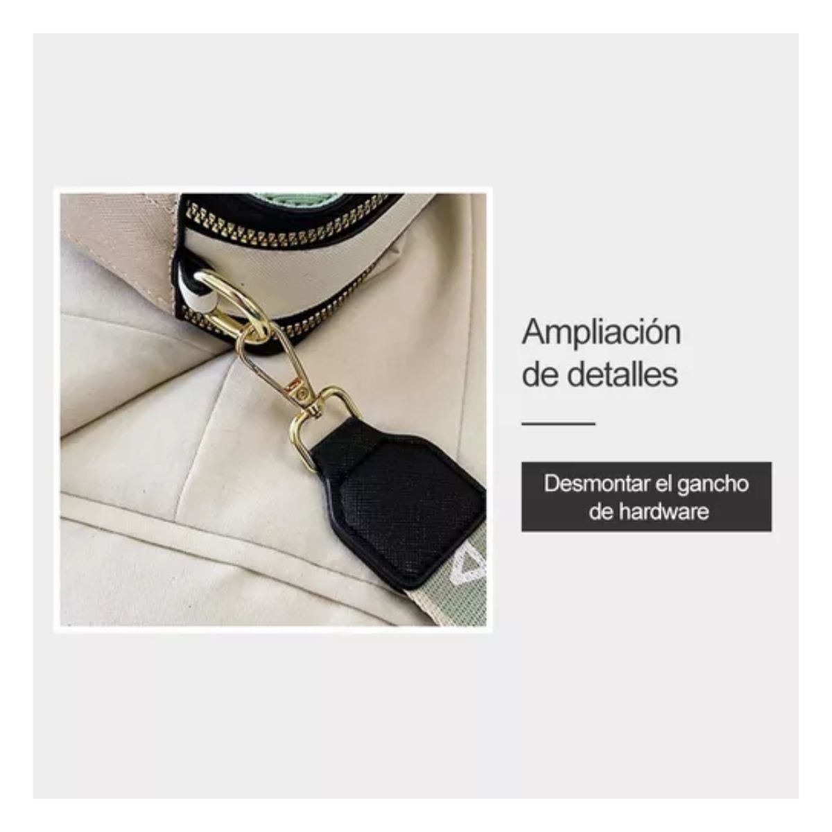 Bolsas Bandoleras Para Mujer Bolso De Hombro Dama Moda Gris oscuro