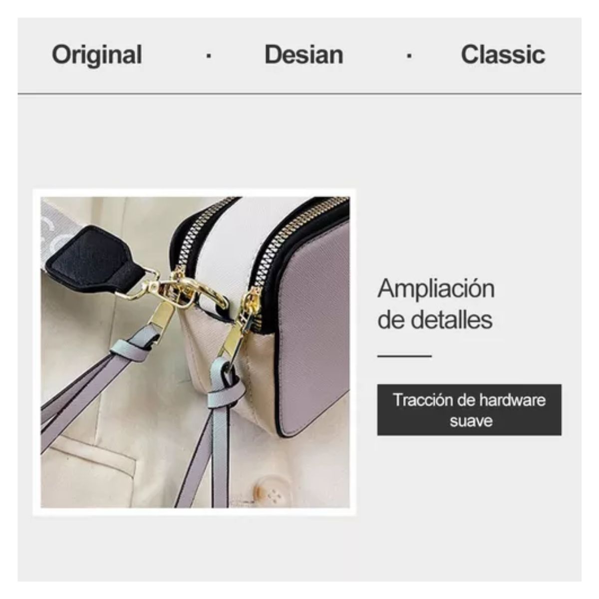 Bolsas Bandoleras Para Mujer Bolso De Hombro Dama Moda Gris oscuro