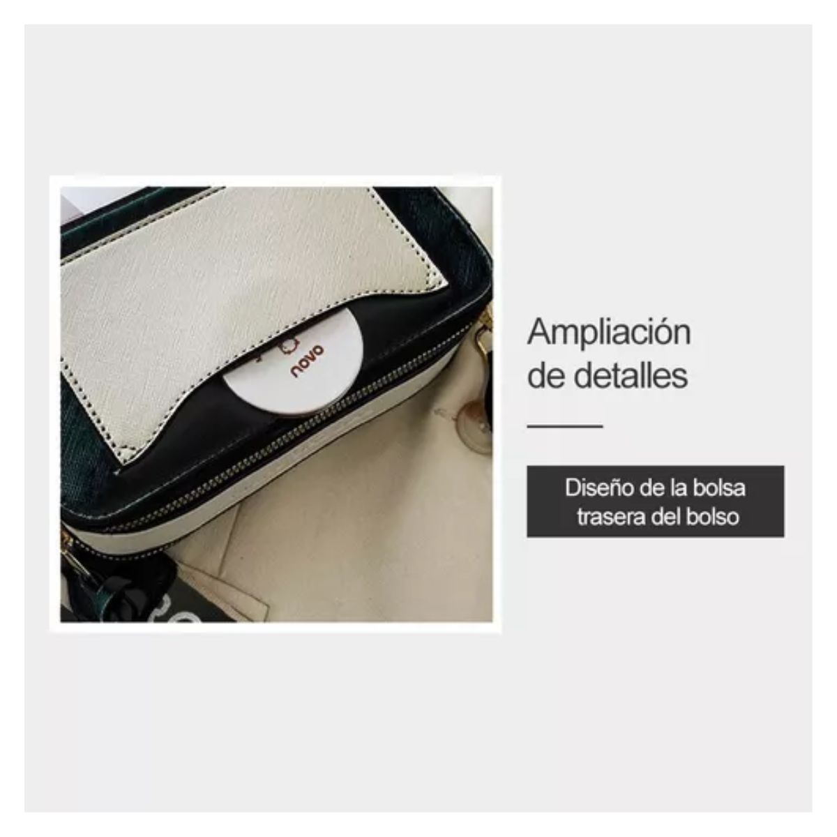 Bolsas Bandoleras Para Mujer Bolso De Hombro Dama Moda Negro
