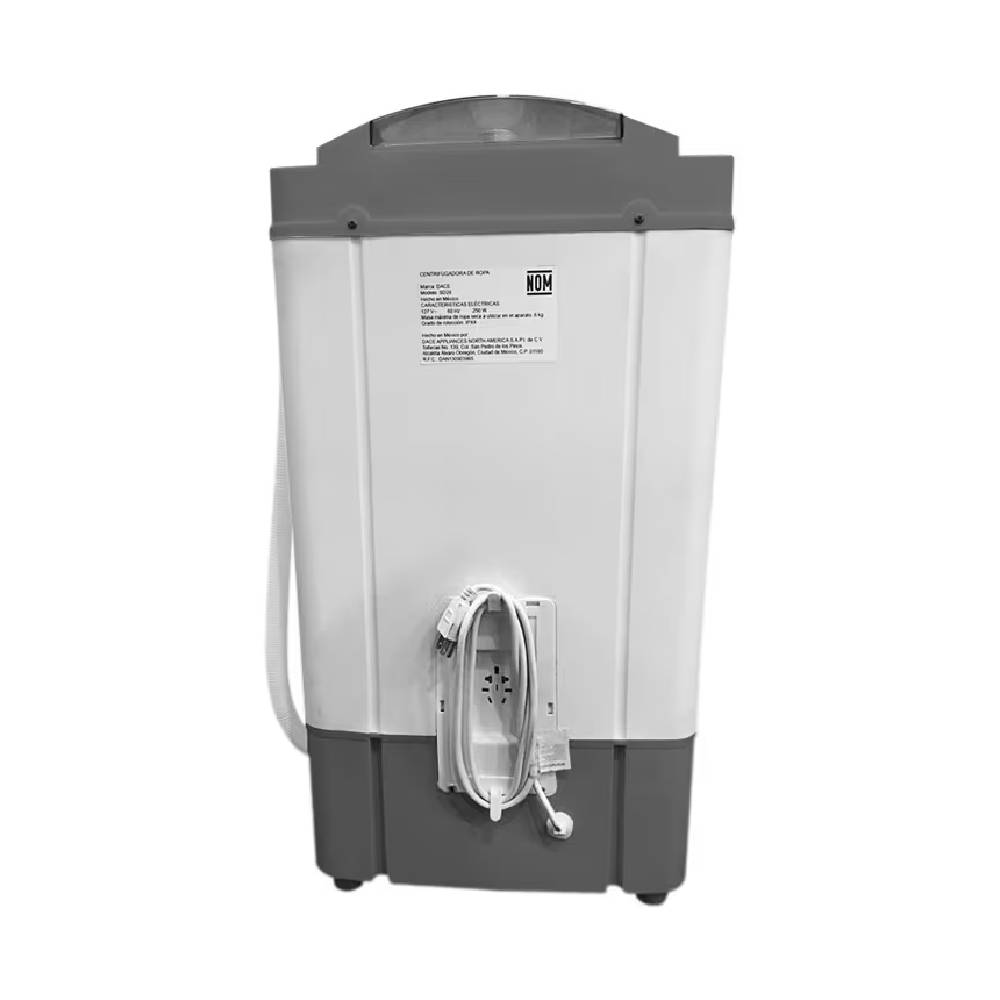 Centrifugadora Electrónica de Ropa Dace SD28P Soporta 6Kg Blanco
