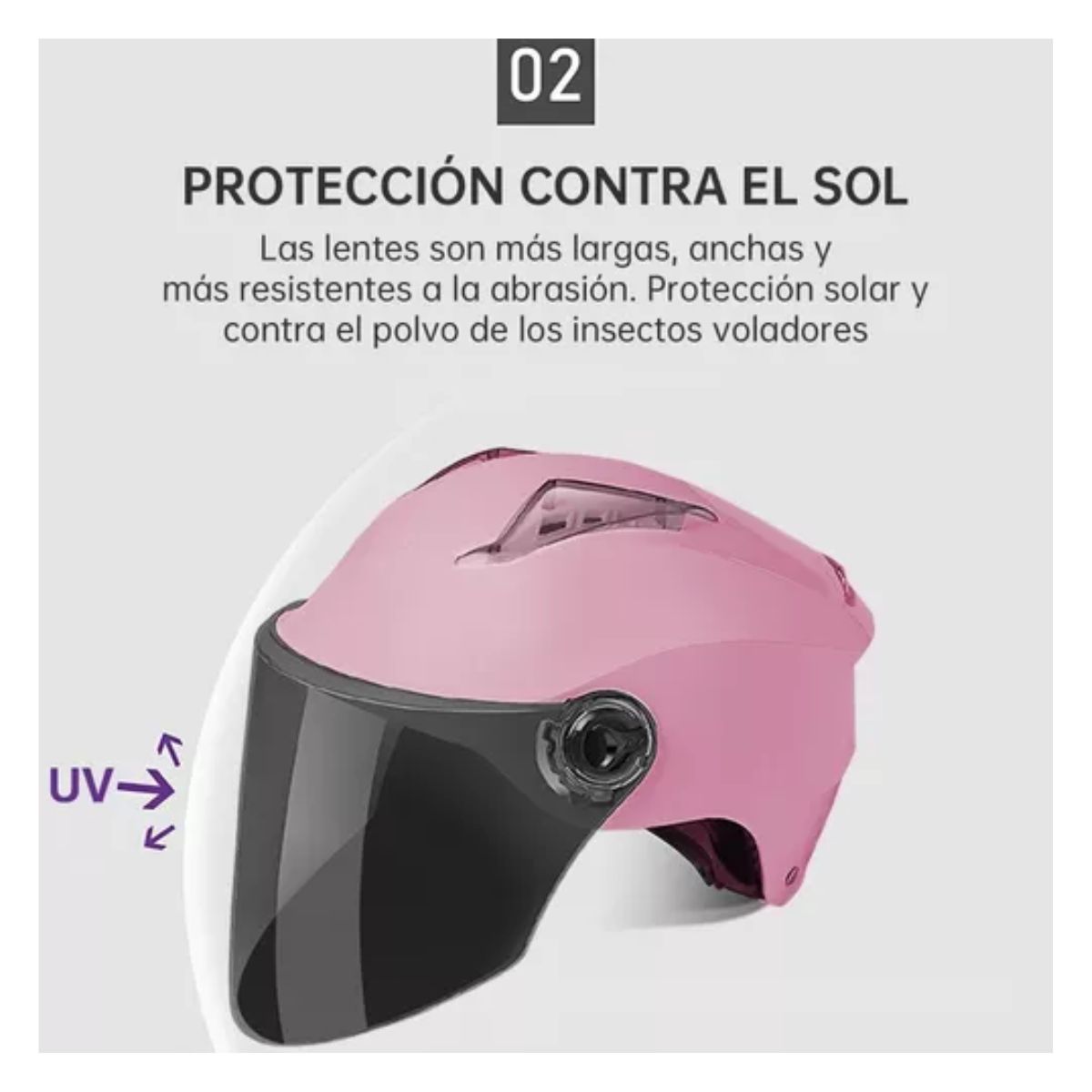 Casco De Motocicleta Eléctrica Para Mujer rosa