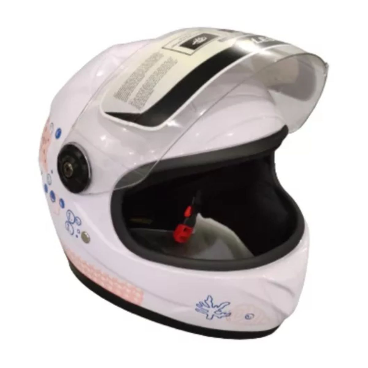 Casco Cerrado Para Niña Blanco Brillante Alessia Cas-inf-026 blanco