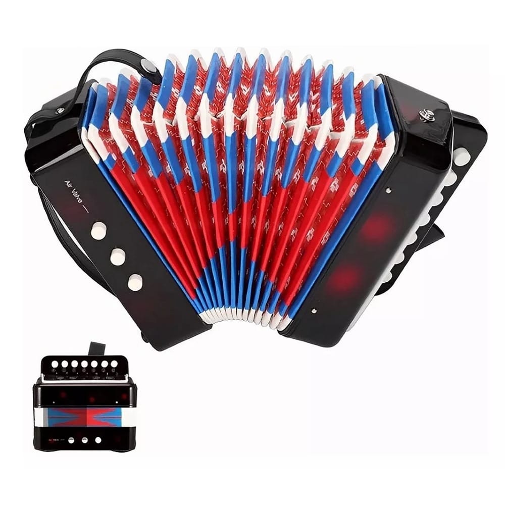 Mini Acordeon Infantil Con 7 Botones Para Niños Economía