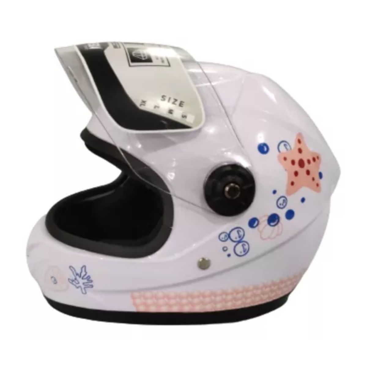 Casco Cerrado Para Niña Blanco Brillante Alessia Cas-inf-026 blanco