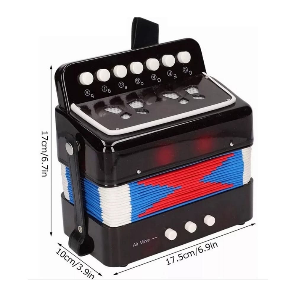 Mini Acordeon Infantil Con 7 Botones Para Niños Economía