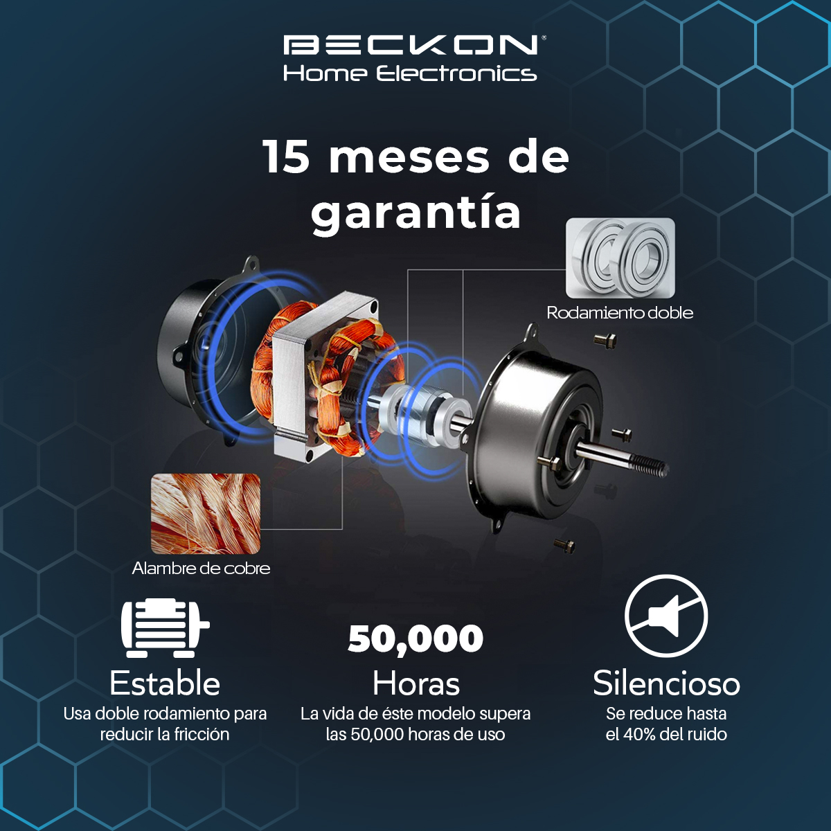 Ventilador de piso pared 2 en 1 turbo fan de 8 pulgadas 3 velocidades Negro Beckon