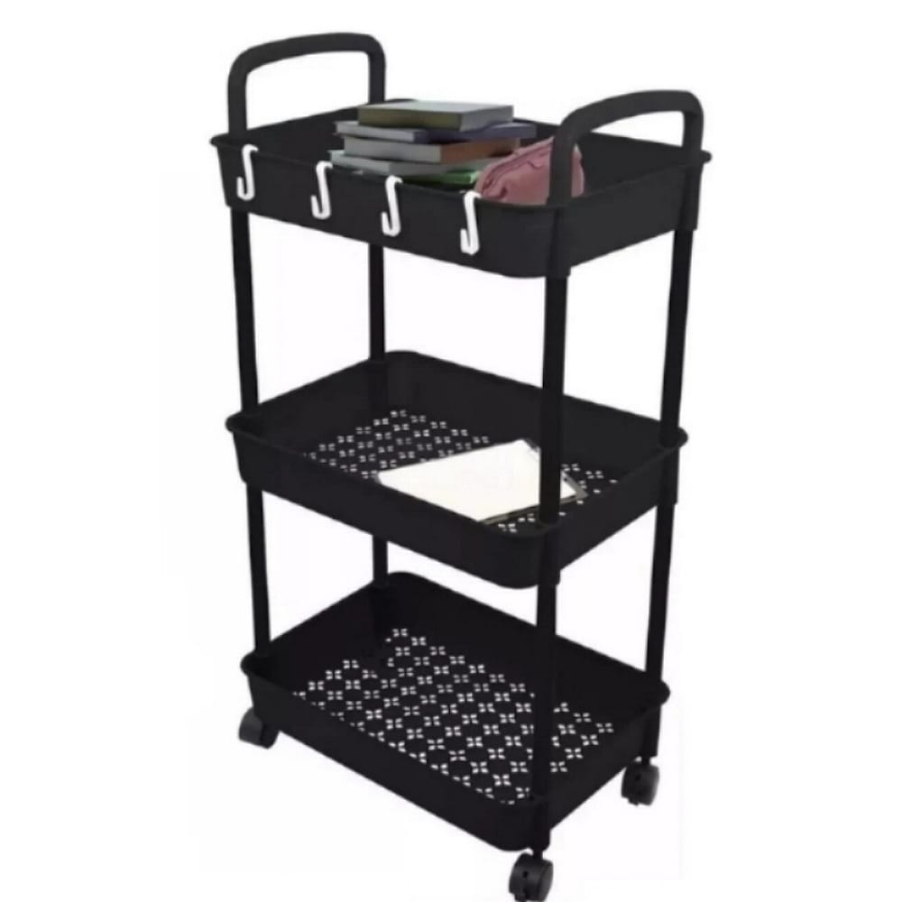 Carrito Organizador Multiusos de plastico 3 Niveles Con Ruedas