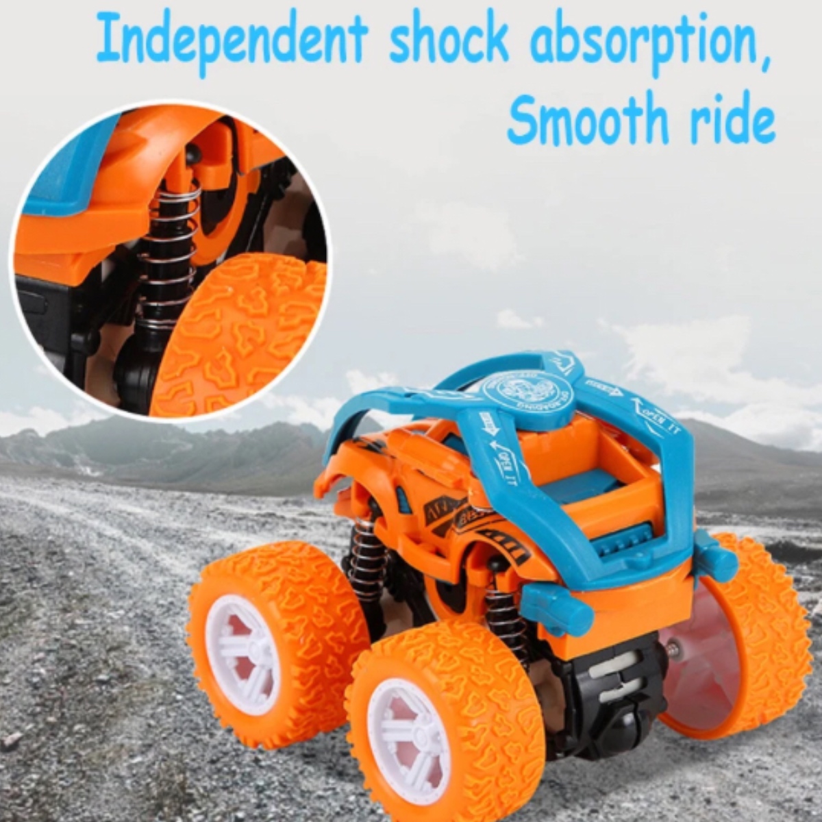 Camión Monster Truck Coche De Fricción Juguete 3pz