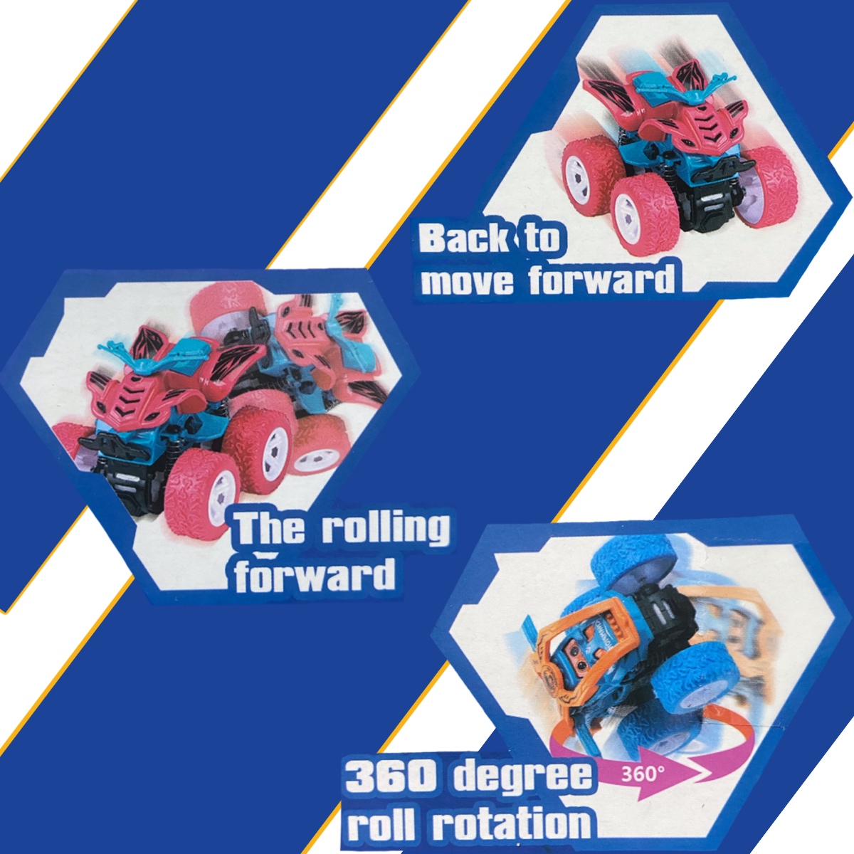 Camión Monster Truck Coche De Fricción Juguete 3pz