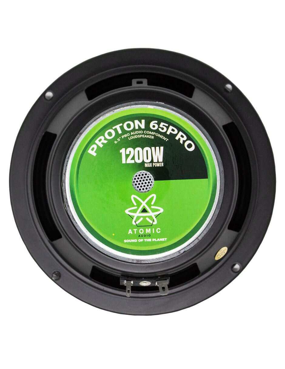 Set De Medios Atomic Proton65pro 1200w 6.5''open show 600w Rms.
