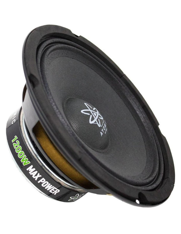 Set De Medios Atomic Proton65pro 1200w 6.5''open show 600w Rms.