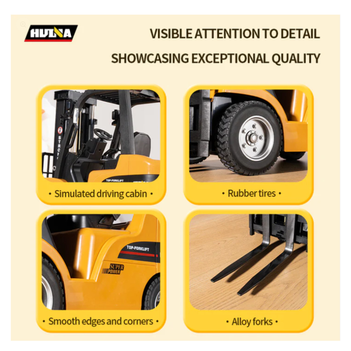 Huina 1577H Camión Montacargas Control Remoto