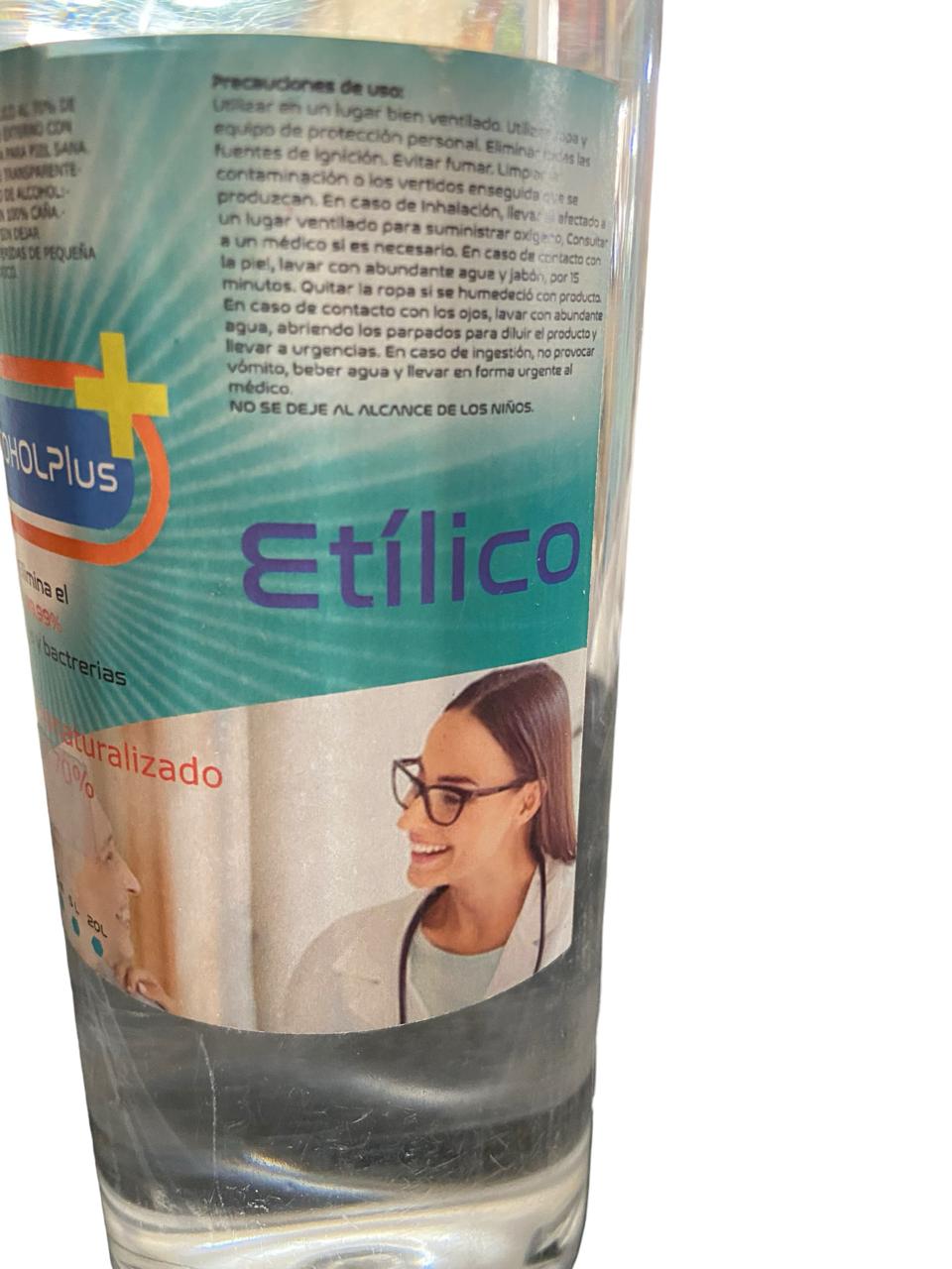 Alcohol Etílico Liberha Desnaturalizado 1l Caja 12 Pz