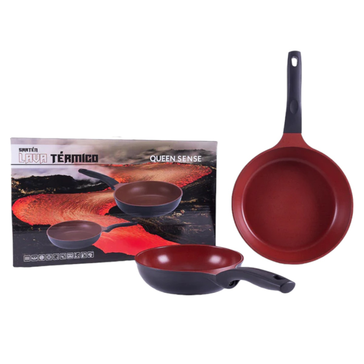 Queen Sense Set Sartenes Térmicos 2 Pz.
