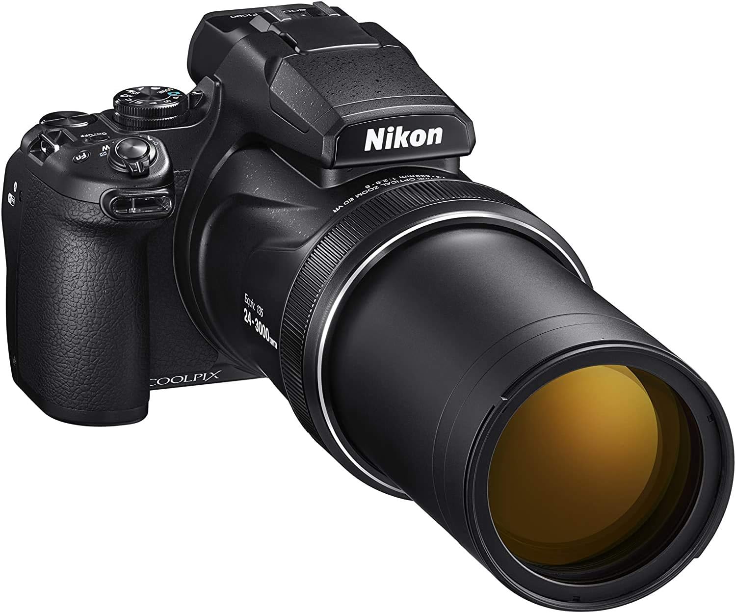 Nikon Coolpix P1000 / NIKKOR 125X Wide Optical Zoom ED VR 4.3-539mm 1:2.8-8 (Reacondicionado grado A)