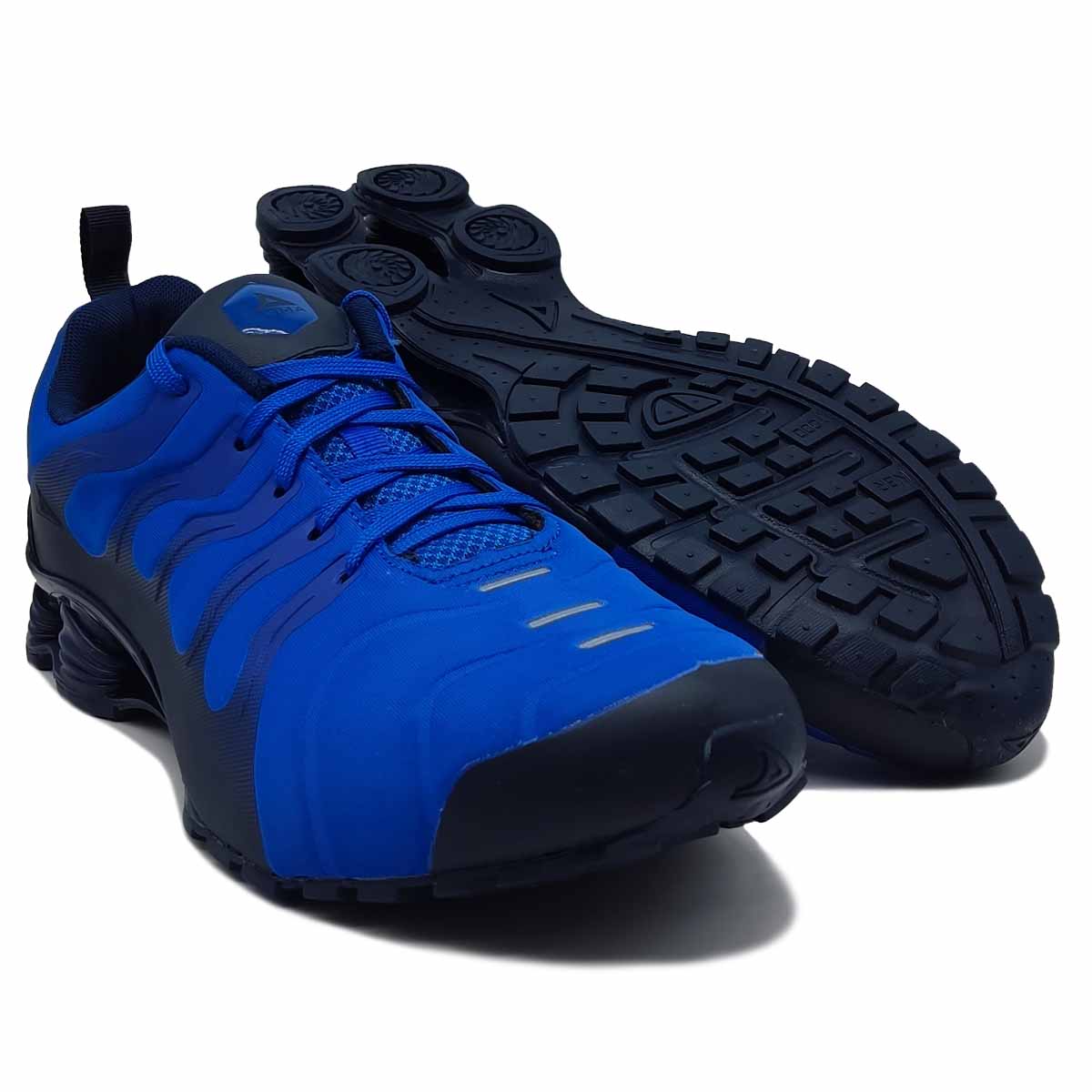 Tenis Pirma 4028 Azul Negro Hombre Deportivos Ejercicio.