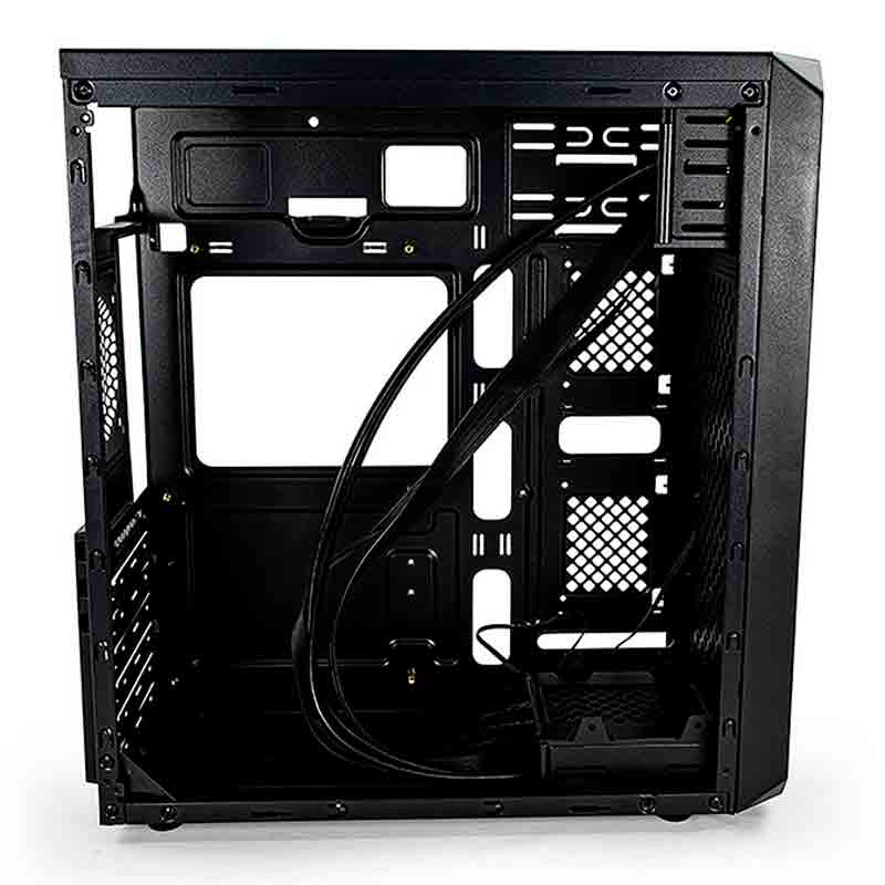 Gabinete Yeyian Stahl 900, Midi-Tower, ATX/Micro-ATX, USB 2.0, sin Fuente, 1 Ventilador LED Instalado, Negro