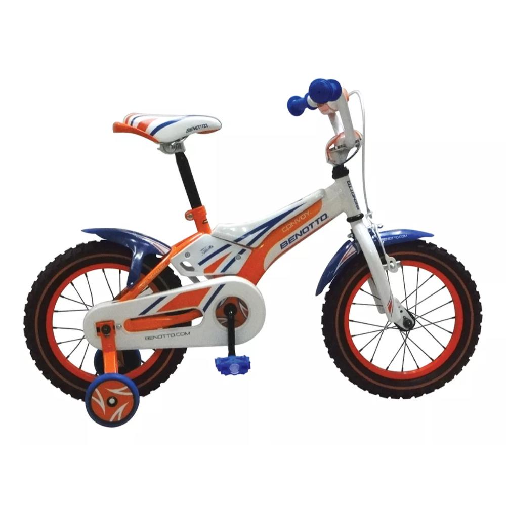 Bicicleta Benotto Convoy Cross Acero R14 Niño Ruedas Naranja