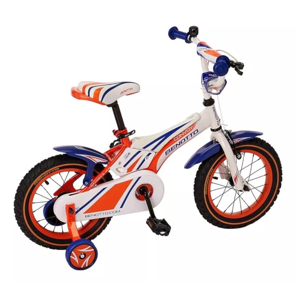 Bicicleta Benotto Convoy Cross Acero R14 Niño Ruedas Naranja