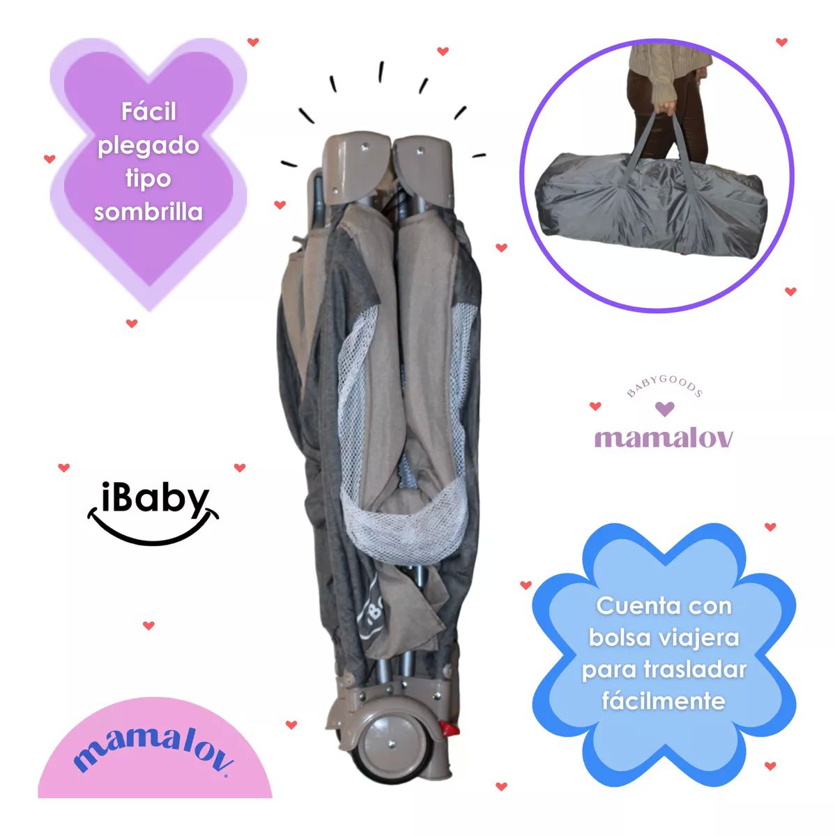 Cuna Mecedora Corral Para Bebé Ibaby Milan 3 En 1 | Beige