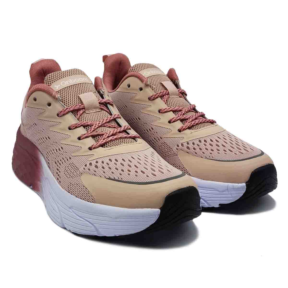 Tenis Onboard Nim Rosa Blanco Mujer Deportivos Runing Atletismo Anti Impacto
