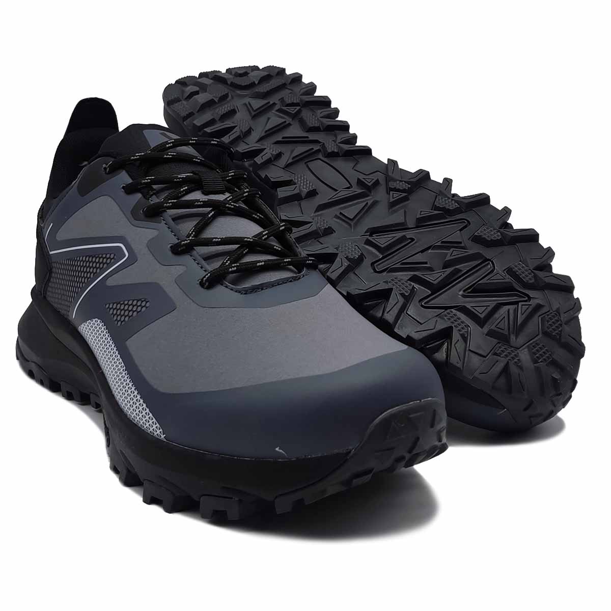 Tenis Onboard Sand Gris Negro Hombre Todo Terreno Senderismo