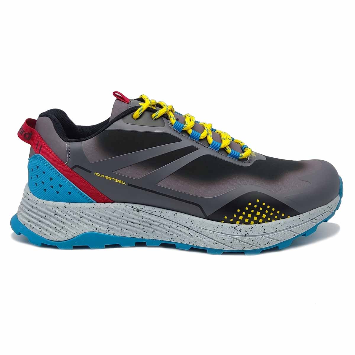 Tenis Onboard Flint Gris Azul Marino Hombre Todo Terreno Senderismo