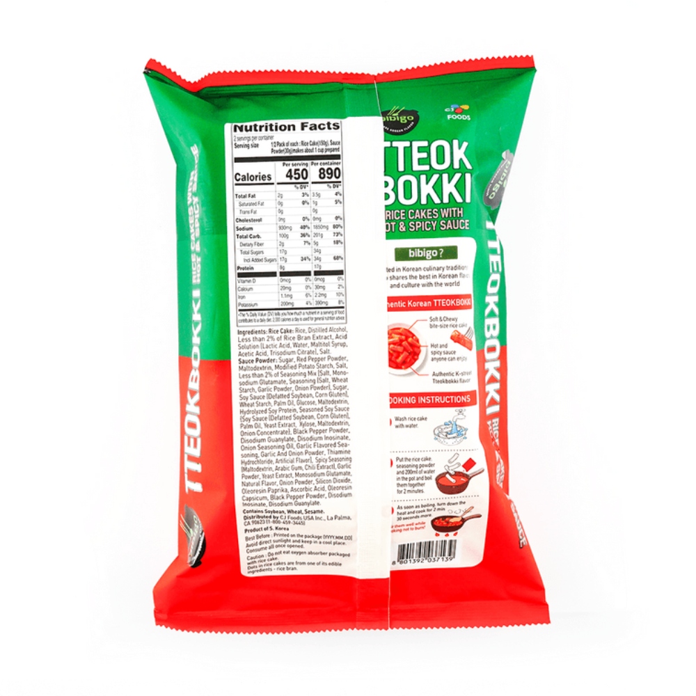 Cj Bibigo Tteokbokki Hot & Spicy 360gr