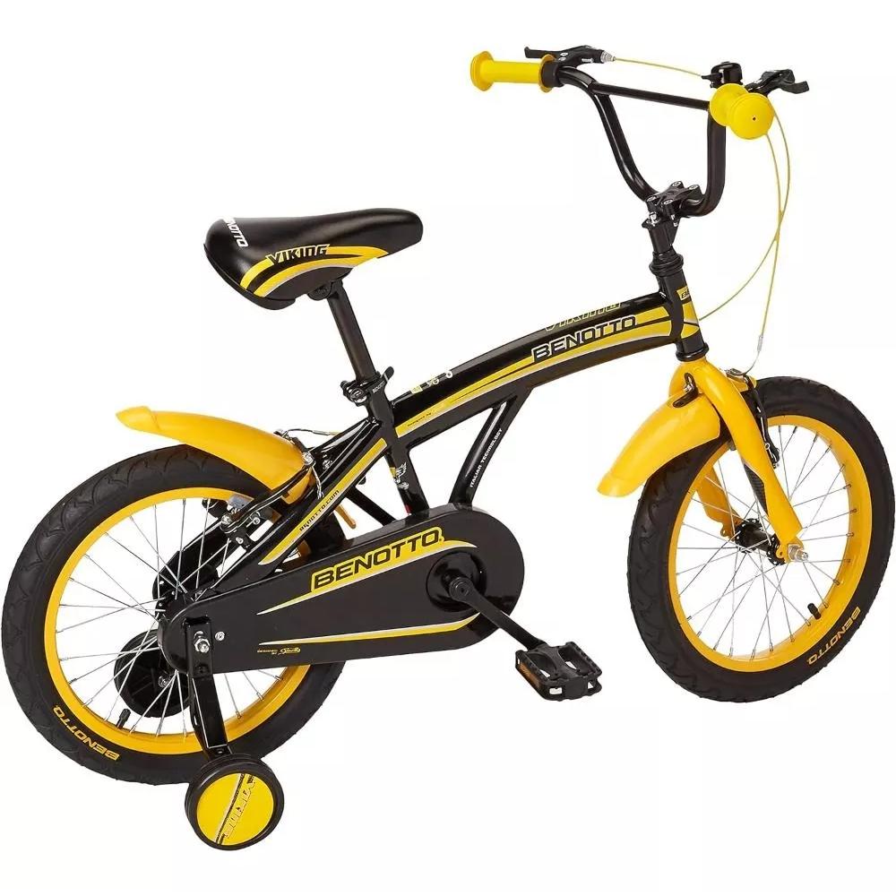 Bicicleta Benotto Viking R16 1V Ruedas Laterales Negro