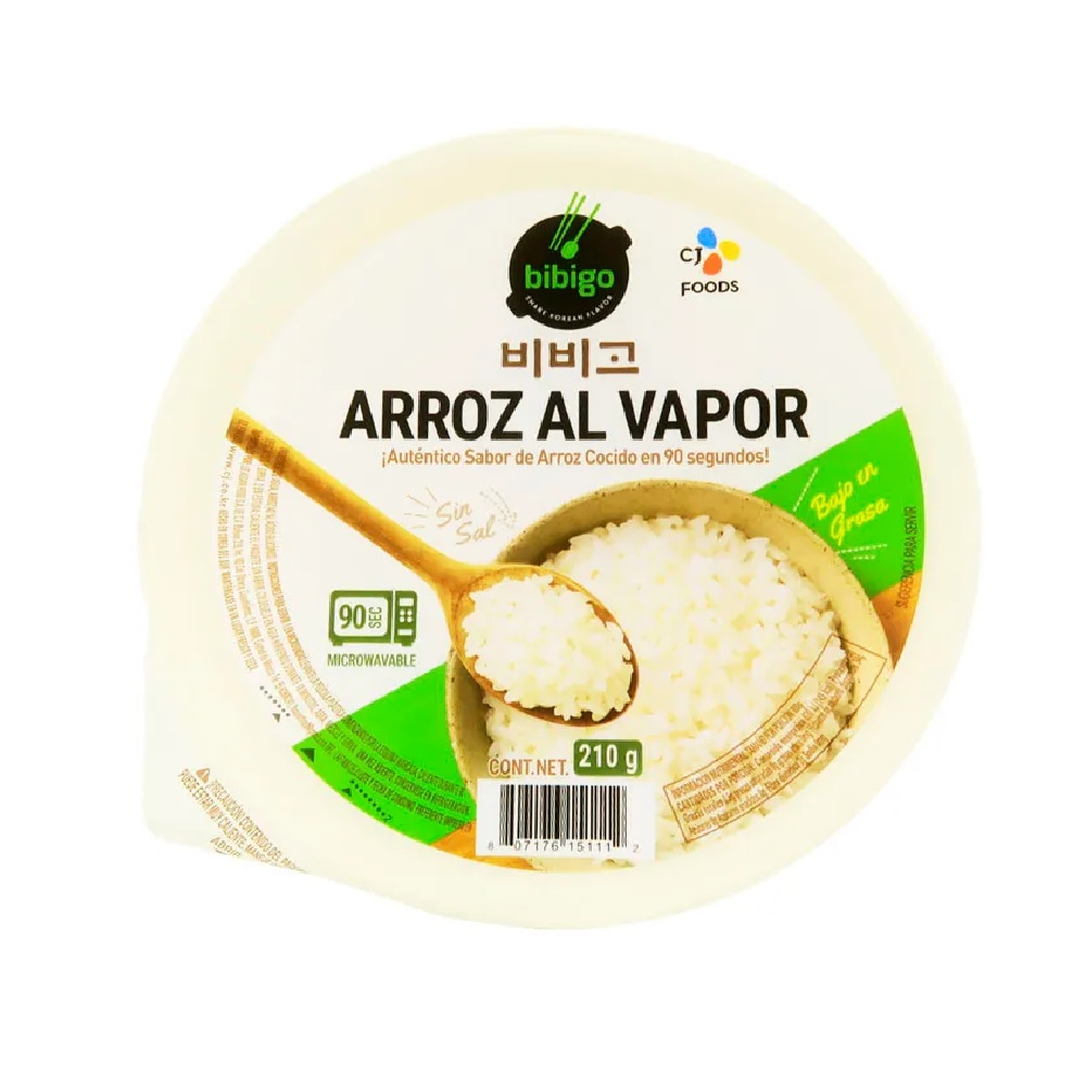Arroz Al Vapor Instantáneo Bibigo 6pzas 300g