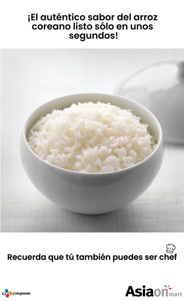 Arroz Al Vapor Instantáneo Bibigo 6pzas 300g